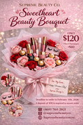 Valentine Sweetheart Beauty Bouquet